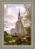 Boston Temple Spring Tulips