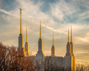 Golden Hour Washington DC Temple