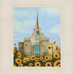 Kyiv Temple with Sunflowers