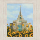 Kyiv Temple with Sunflowers
