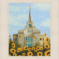 Kyiv Temple with Sunflowers