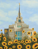 Kyiv Temple with Sunflowers