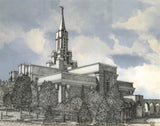 Bountiful Utah Temple - Grey Sky