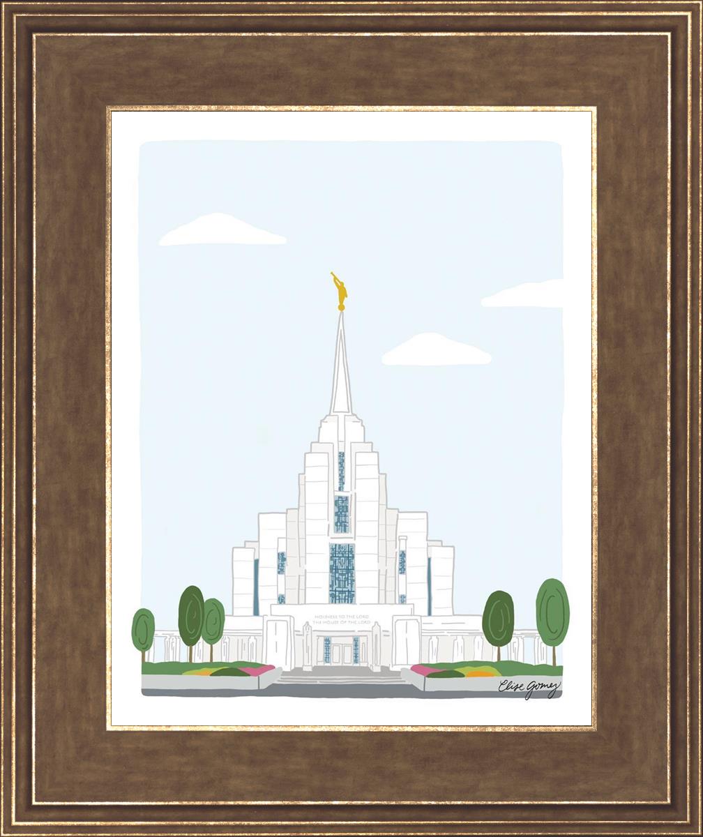 rexburg temple by elise gomez watercolor painting rexburg idaho lds ...