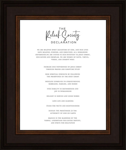 The Relief Society Declaration