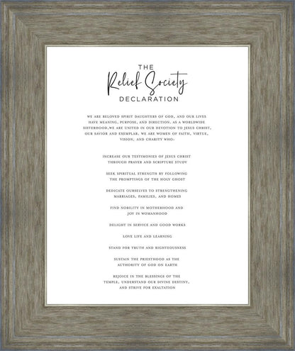 The Relief Society Declaration
