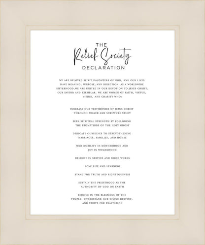 The Relief Society Declaration