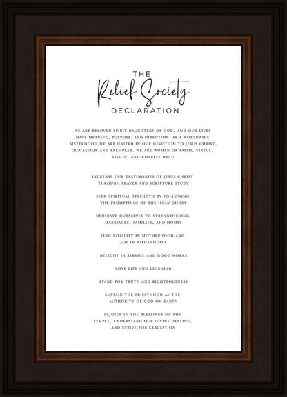 The Relief Society Declaration