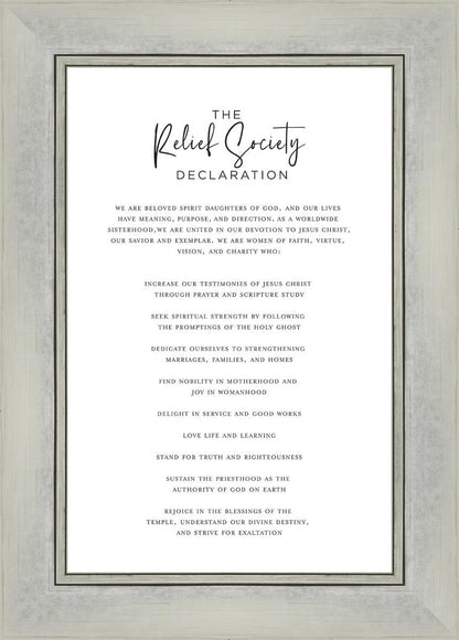 The Relief Society Declaration