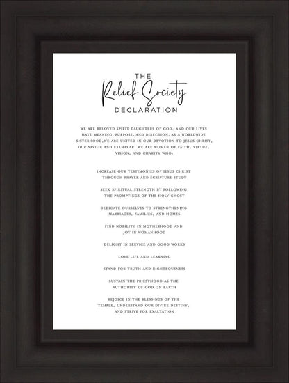 The Relief Society Declaration