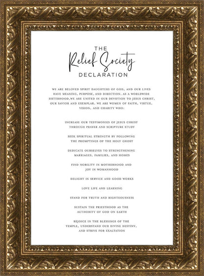 The Relief Society Declaration