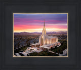 Oquirrh Mountain Pink Sunset Aerial