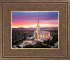 Oquirrh Mountain Pink Sunset Aerial