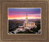 Oquirrh Mountain Pink Sunset Aerial