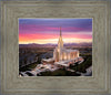 Oquirrh Mountain Pink Sunset Aerial