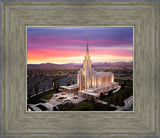 Oquirrh Mountain Pink Sunset Aerial