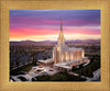 Oquirrh Mountain Pink Sunset Aerial