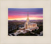 Oquirrh Mountain Pink Sunset Aerial