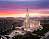 Oquirrh Mountain Pink Sunset Aerial