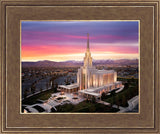 Oquirrh Mountain Pink Sunset Aerial