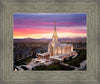 Oquirrh Mountain Pink Sunset Aerial