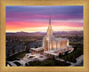 Oquirrh Mountain Pink Sunset Aerial