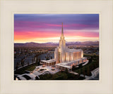 Oquirrh Mountain Pink Sunset Aerial