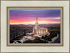 Oquirrh Mountain Pink Sunset Aerial