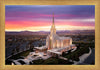 Oquirrh Mountain Pink Sunset Aerial