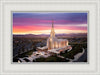 Oquirrh Mountain Pink Sunset Aerial