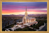 Oquirrh Mountain Pink Sunset Aerial