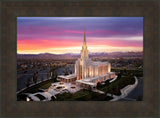 Oquirrh Mountain Pink Sunset Aerial