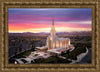 Oquirrh Mountain Pink Sunset Aerial