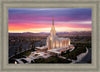 Oquirrh Mountain Pink Sunset Aerial