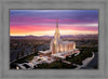 Oquirrh Mountain Pink Sunset Aerial