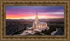 Oquirrh Mountain Pink Sunset Aerial