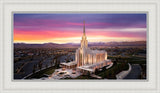 Oquirrh Mountain Pink Sunset Aerial