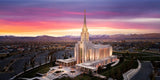 Oquirrh Mountain Pink Sunset Aerial