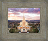 Oquirrh Mountain Aerial Sunset