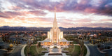 Oquirrh Mountain Aerial Sunset