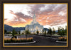 Orem Utah Fiery Sky Sunrise Large Wall Art