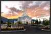 Orem Utah Fiery Sky Sunrise Large Wall Art