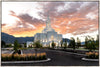 Orem Utah Fiery Sky Sunrise Large Wall Art