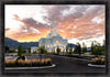 Orem Utah Fiery Sky Sunrise Large Wall Art