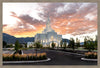 Orem Utah Fiery Sky Sunrise Large Wall Art