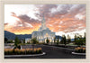 Orem Utah Fiery Sky Sunrise Large Wall Art