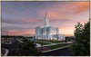 Orem Utah Pink Sunset Large Wall Art