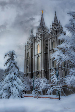 Salt Lake Temple Snow