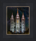 Salt Lake Temple Milky Way Vertical