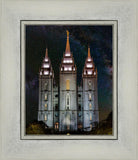 Salt Lake Temple Milky Way Vertical